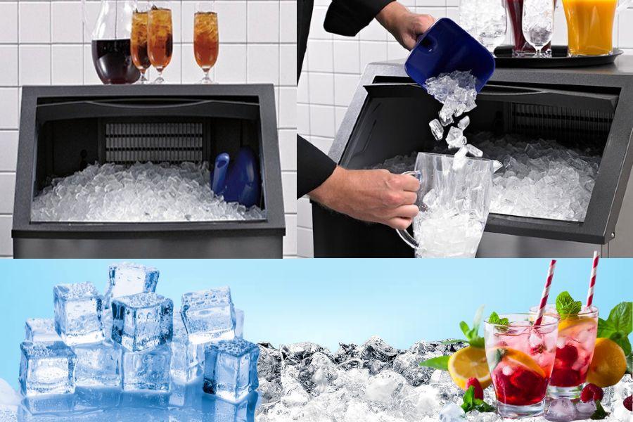 Máy làm đá viên đảm bảo an toàn vệ sinh thực phẩm với hệ thống lọc hiện đại tại Nghệ An