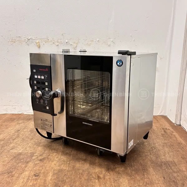 Đánh giá 5 mẫu lò hấp nướng đa năng mini đặt bàn tối ưu diện tích - ảnh 5 Anh thuc te cua lo combi Hoshizaki MIC 5TC3