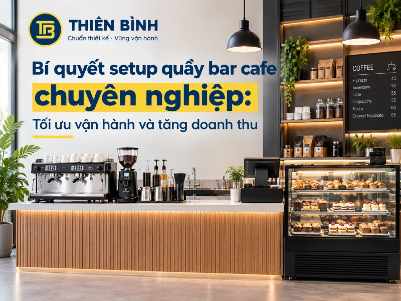 Bí Quyết Setup Quầy Bar Cafe Chuyên Nghiệp