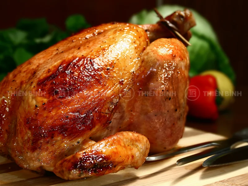 Kỹ thuật nướng gà vịt bằng lò hấp nướng đa năng giòn da, mọng nước - ảnh 2 But pha chat luong thit voi che do hap ket hop