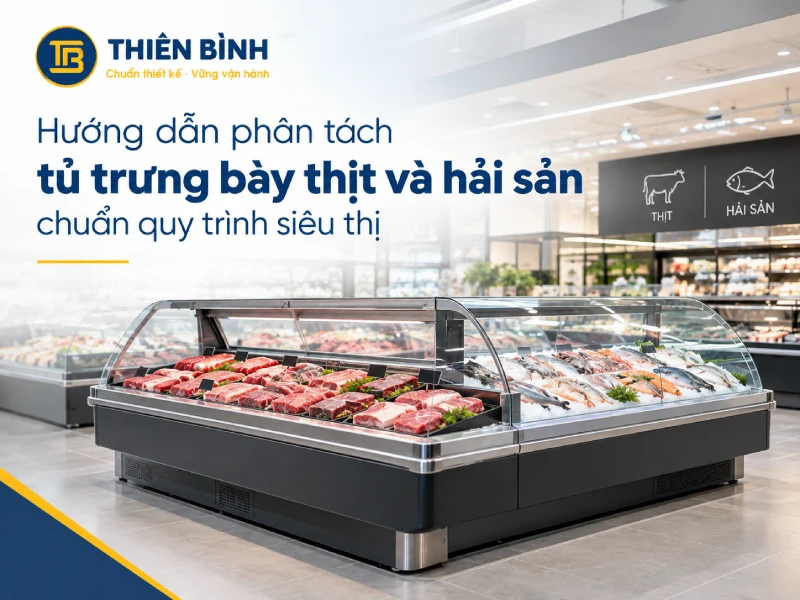 Hướng dẫn phân tách tủ trưng bày thịt và hải sản chuẩn quy trình siêu thị - ảnh 1 Hướng dẫn phân tách tủ trưng bày thịt và hải sản chuẩn quy trình siêu thị