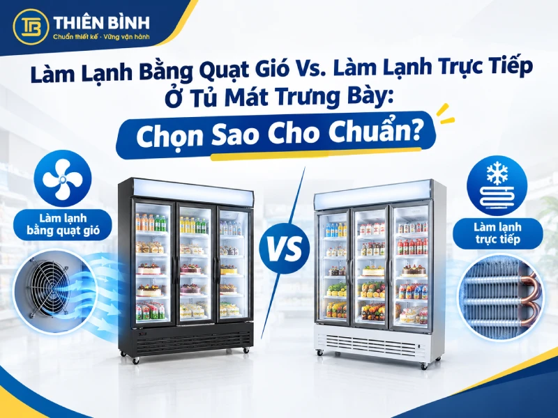 Làm Lạnh Bằng Quạt Gió & Làm Lạnh Trực Tiếp Ở Tủ Mát Trưng Bày: Công Nghệ Nào Bảo Quản Thực Phẩm Tốt Hơn?
