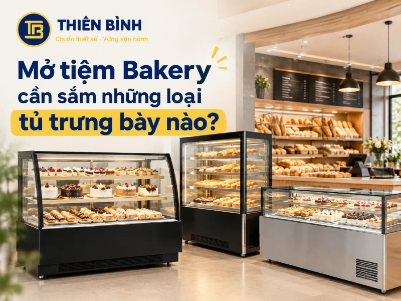 Mở tiệm Bakery cần sắm những loại tủ trưng bày nào?Mở tiệm Bakery cần sắm những loại tủ trưng bày nào?