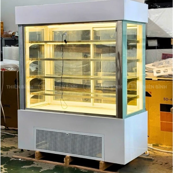 Tủ trưng bày bánh kem 3 tầng, 5 tầng: Chọn dung tích bao nhiêu là đủ? - ảnh 3 Tu trung bay banh 5 tang