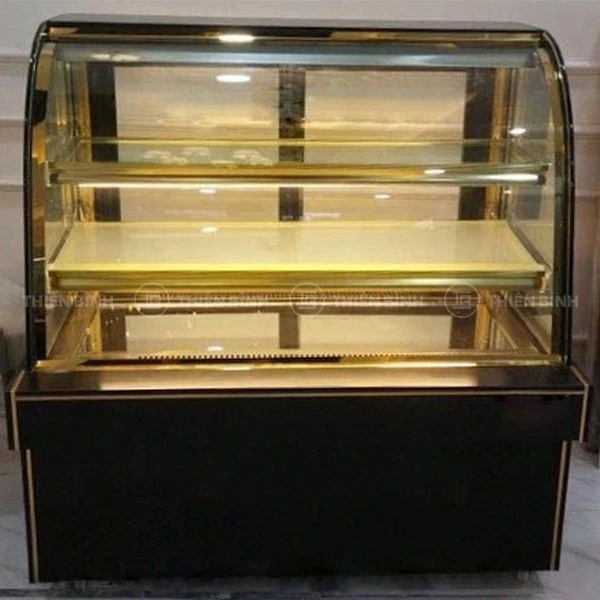 Tuyển chọn 5 mẫu tủ bánh kem kính cong bền đẹp, tiết kiệm điện - ảnh 6 Tu trung bay banh kem 1m2 Kincool SCLG4 1788F